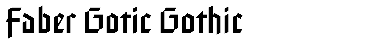 Faber Gotic Gothic